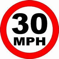 30mph speed sign